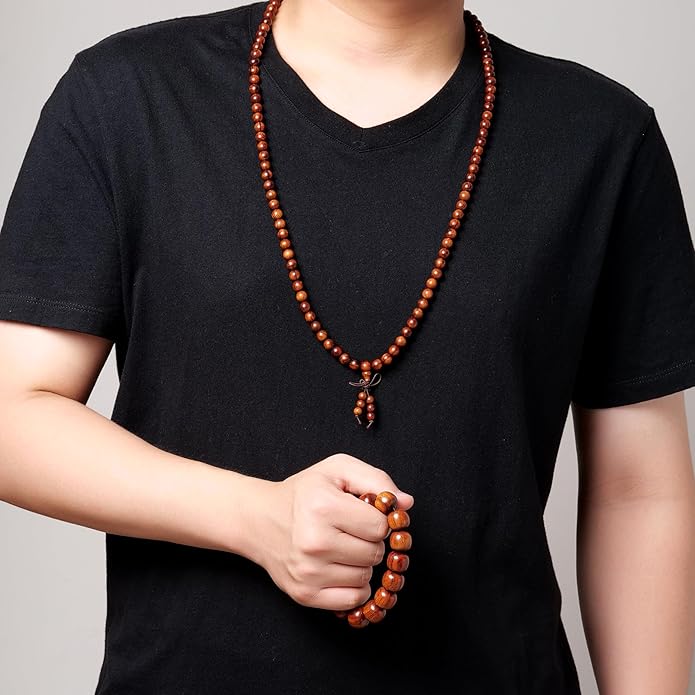 Natural Wooden Adult Bracelet Spring Chain Bracelet， 1pc/pack