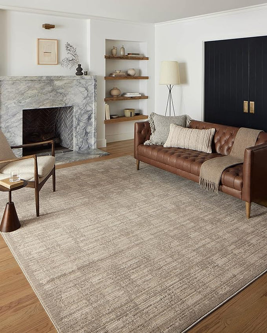 Loloi Darby Collection DAR-07 Pebble/Sand 11'-6" x 15' Area Rug