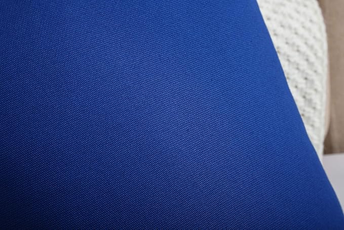 TangDepot Handmade Decorative Solid 100% Cotton Canvas Throw Pillow Covers/Pillow Shams, (12"x18", Royal Blue)