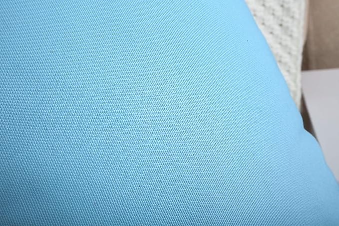 TangDepot Cotton Solid Throw Pillow Covers, 26" x 26" , Sky Blue, 1 Count (Pack of 1)