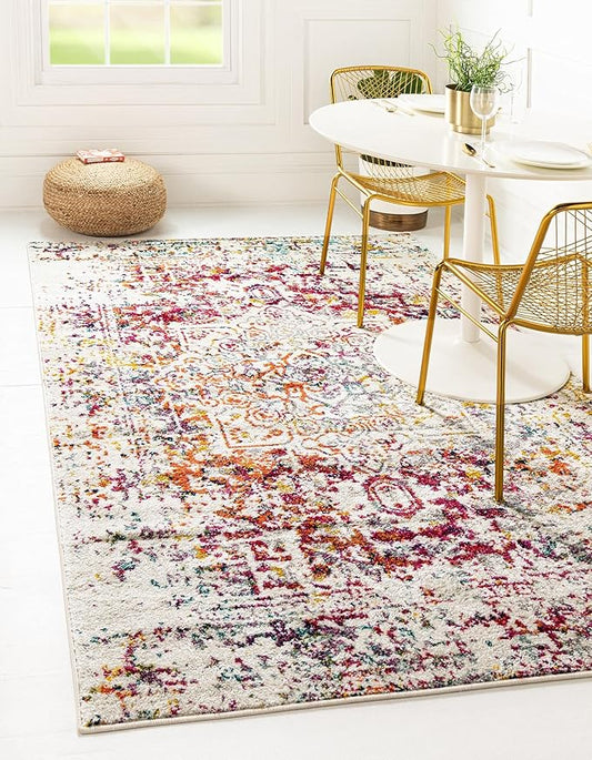 Rugs.com Arlington Collection Rug – 10' x 14' Multi Medium-Pile Rug Perfect for Living Rooms, Large Dining Rooms, Open Floorplans