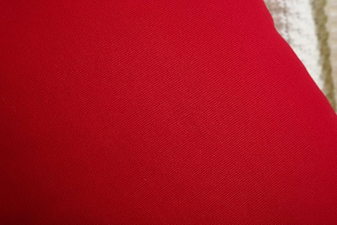 TangDepot Handmade Decorative Solid 100% Cotton Canvas Throw Pillow Covers/Pillow Shams, (20" x20" , Christmas Red, 1 Count (Pack of 1))