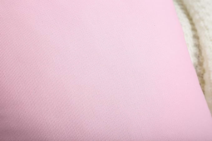 TangDepot Handmade Decorative Solid 100% Cotton Canvas Throw Pillow Covers/Pillow Shams, (26"x26", Salmon Pink)