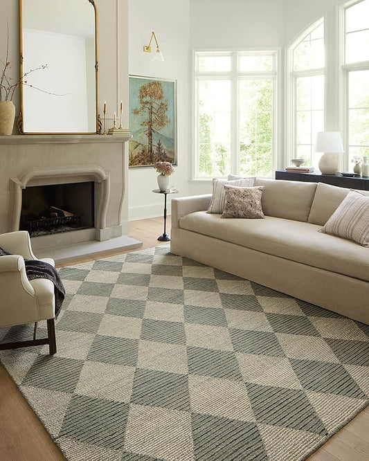 Loloi Chris Loves Julia Francis Collection FRA-01 Spa/Granite 8'-6" x 12' Area Rug