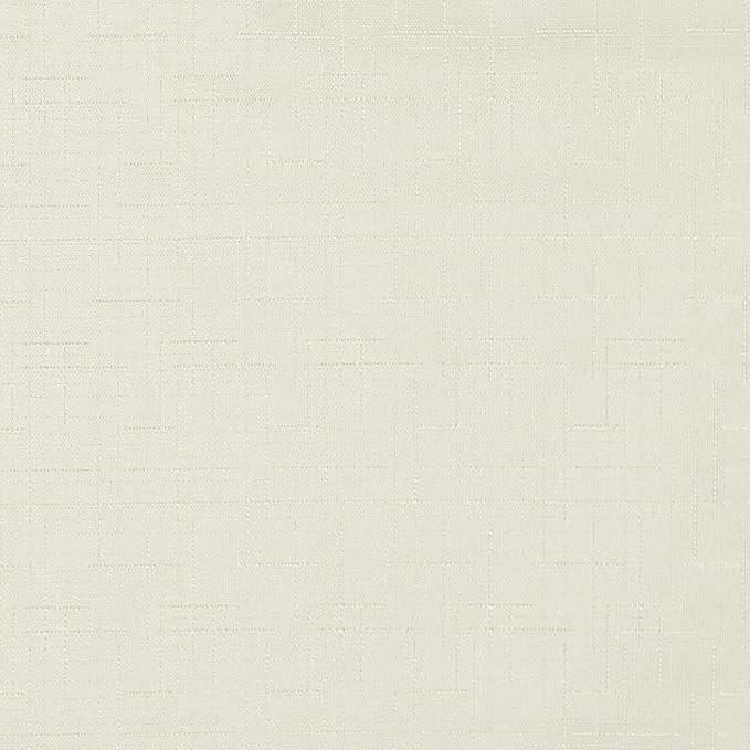 ECLIPSE Kendall Modern Blackout Thermal Rod Pocket Window Curtain for Bedroom or Living Room (1 Panel), 42" x 95", Ivory