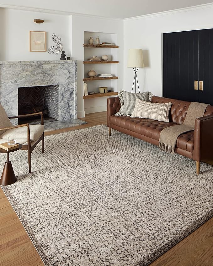 Loloi Darby Collection DAR-04 Ivory/Stone 9'-2" x 13' Area Rug