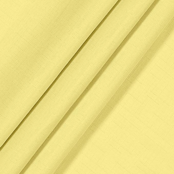 ECLIPSE Kendall Modern Blackout Thermal Rod Pocket Window Curtain for Bedroom or Living Room (1 Panel), 42" x 95", Lemon