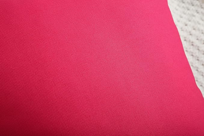 TangDepot Handmade Decorative Solid 100% Cotton Canvas Throw Pillow Covers/Pillow Shams, (20"x20", Watermelon Red)