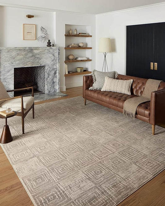 Loloi Darby Collection DAR-05 Beige/Grey 5'-3" x 7'-6" Area Rug