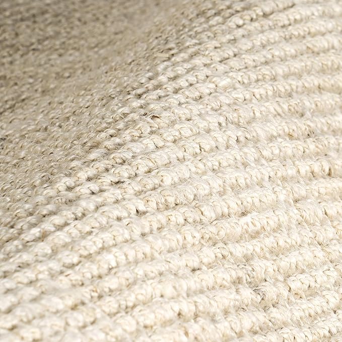 Nuloom Daniela Off-White, 2'6" x 10', Handmade, Jute, Tassel, Soft and Textured, High Traffic, Stain Resistant, Easy Clean, Durable Runner for Bedroom, Living Room, Dining Space, Foyer, Entryway
