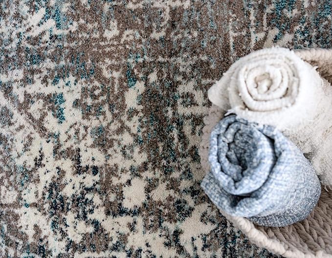 Rugs.com Arlington Collection Rug – 5' x 8' Grey Medium-Pile Rug Perfect for Living Rooms, Large Dining Rooms, Open Floorplans