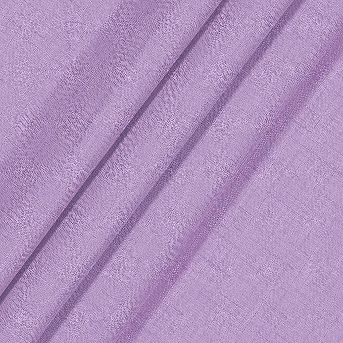 ECLIPSE Kendall Modern Blackout Thermal Rod Pocket Window Curtain for Bedroom or Living Room (1 Panel), 42" x 54", Light Purple