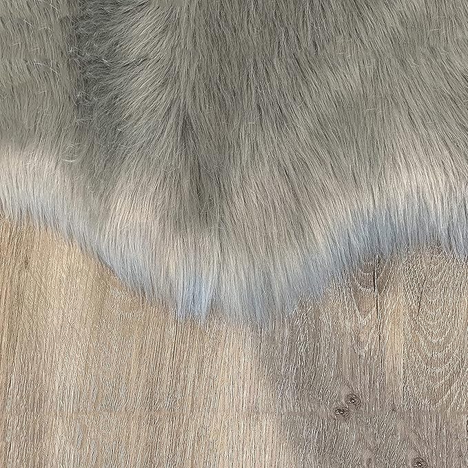 LAMBZY High Pile Super Soft Faux Sheepskin Rug (9'x12', Grey)