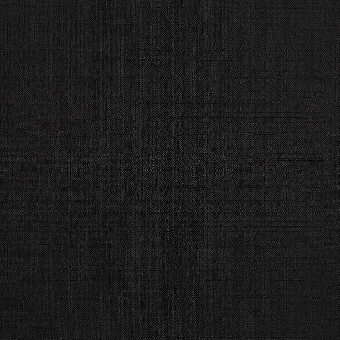 ECLIPSE Kendall Modern Blackout Thermal Rod Pocket Window Curtain for Bedroom or Living Room (1 Panel), 42" x 63", Black