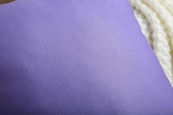 TangDepot Handmade Decorative Solid 100% Cotton Canvas Throw Pillow Covers/Pillow Shams, (24" x24" , Violet, 1 Count (Pack of 1))