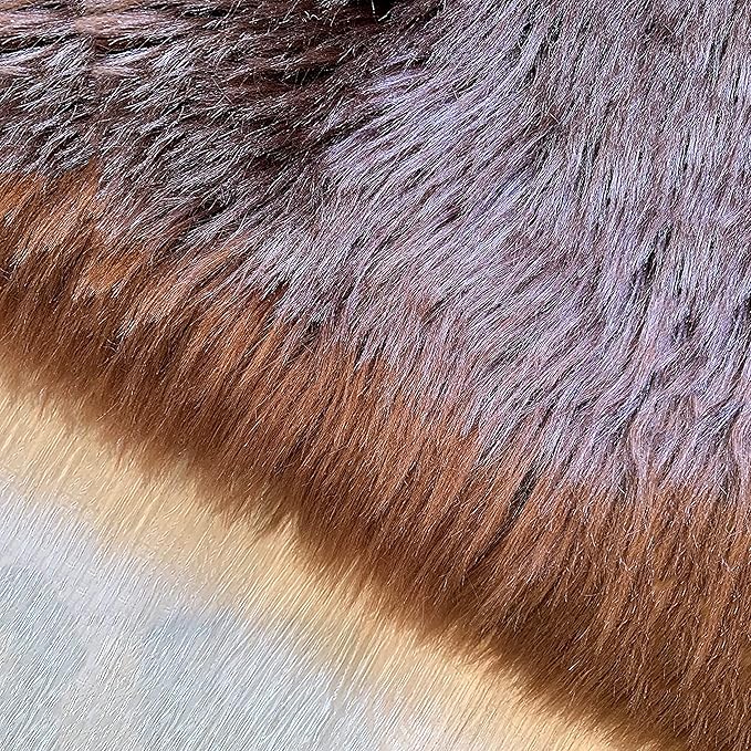 LAMBZY High Pile Super Soft Faux Sheepskin Rug (4'x6', Brown)