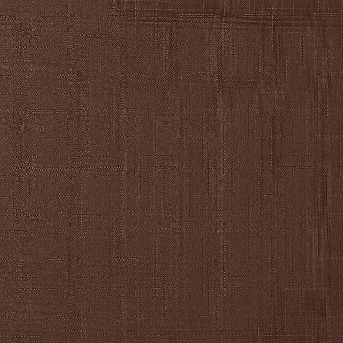 ECLIPSE Kendall Modern Blackout Thermal Rod Pocket Window Curtain for Bedroom or Living Room (1 Panel), 42" x 63", Chocolate
