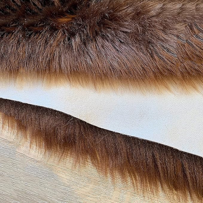 LAMBZY High Pile Super Soft Faux Sheepskin Rug (8'x11', Brown)
