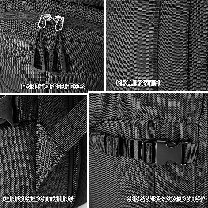 Unigear Ski Boot Bag Backpack for Helmet 50L/70L, Goggles, Gloves, Skis, Snowboard & Accessories